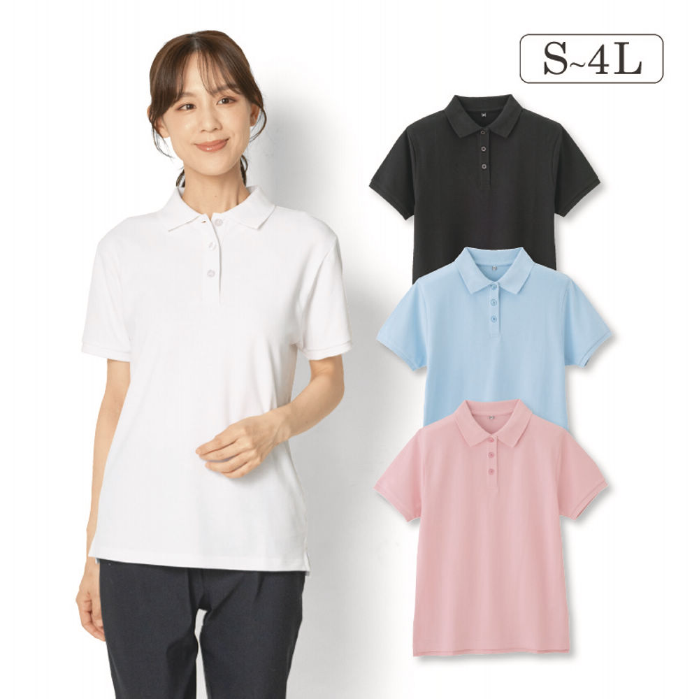 レディース半袖ポロシャツ【S～4L】 | 激安靴の通販 ヒラキ公式サイト