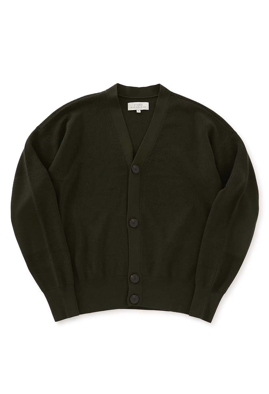STUDIO NICHOLSON /STERN ネイバルリブ ニット ボタンダウン