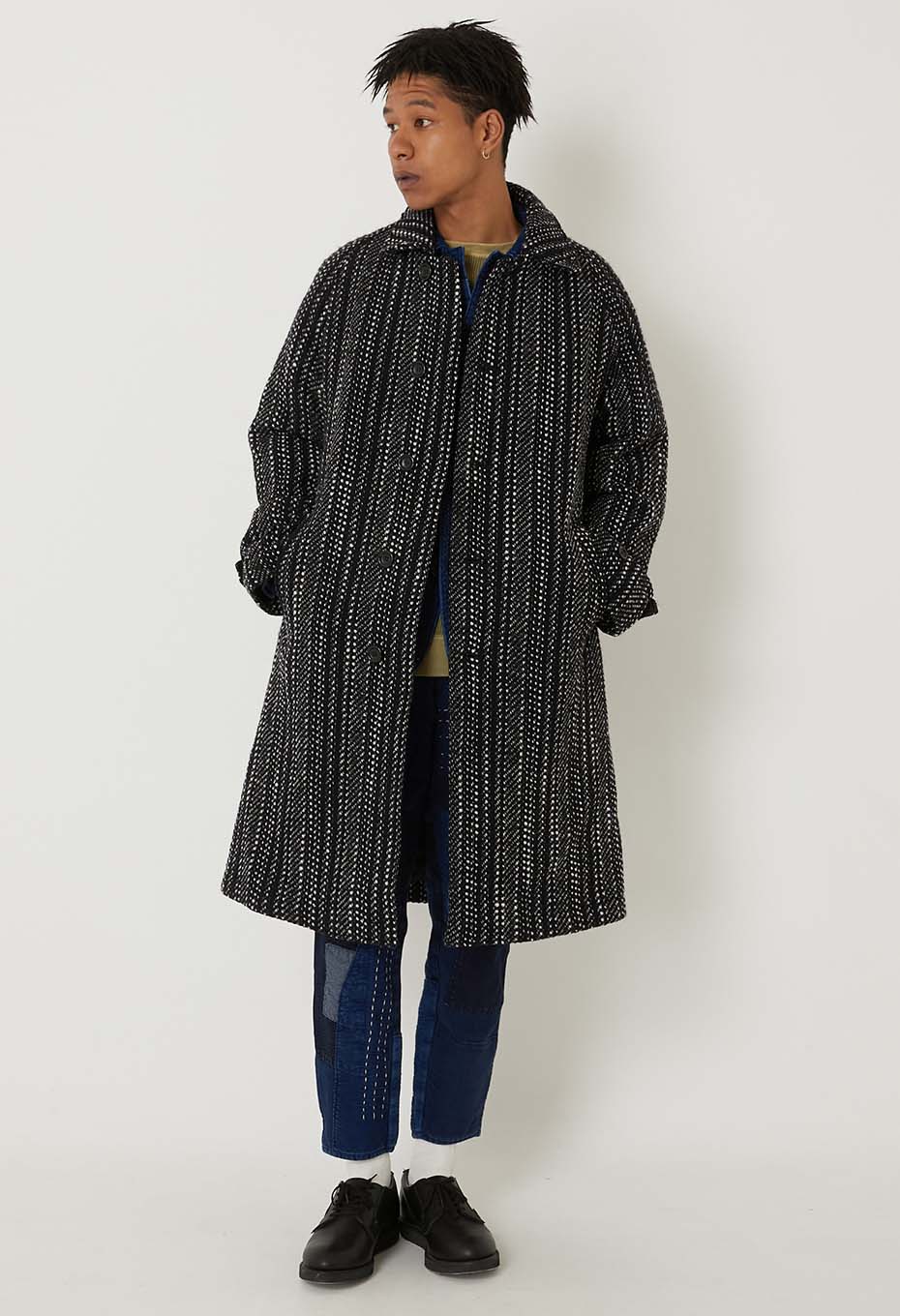 スラブヤーンツイード バルマカンコート | BLUE BLUE JAPAN