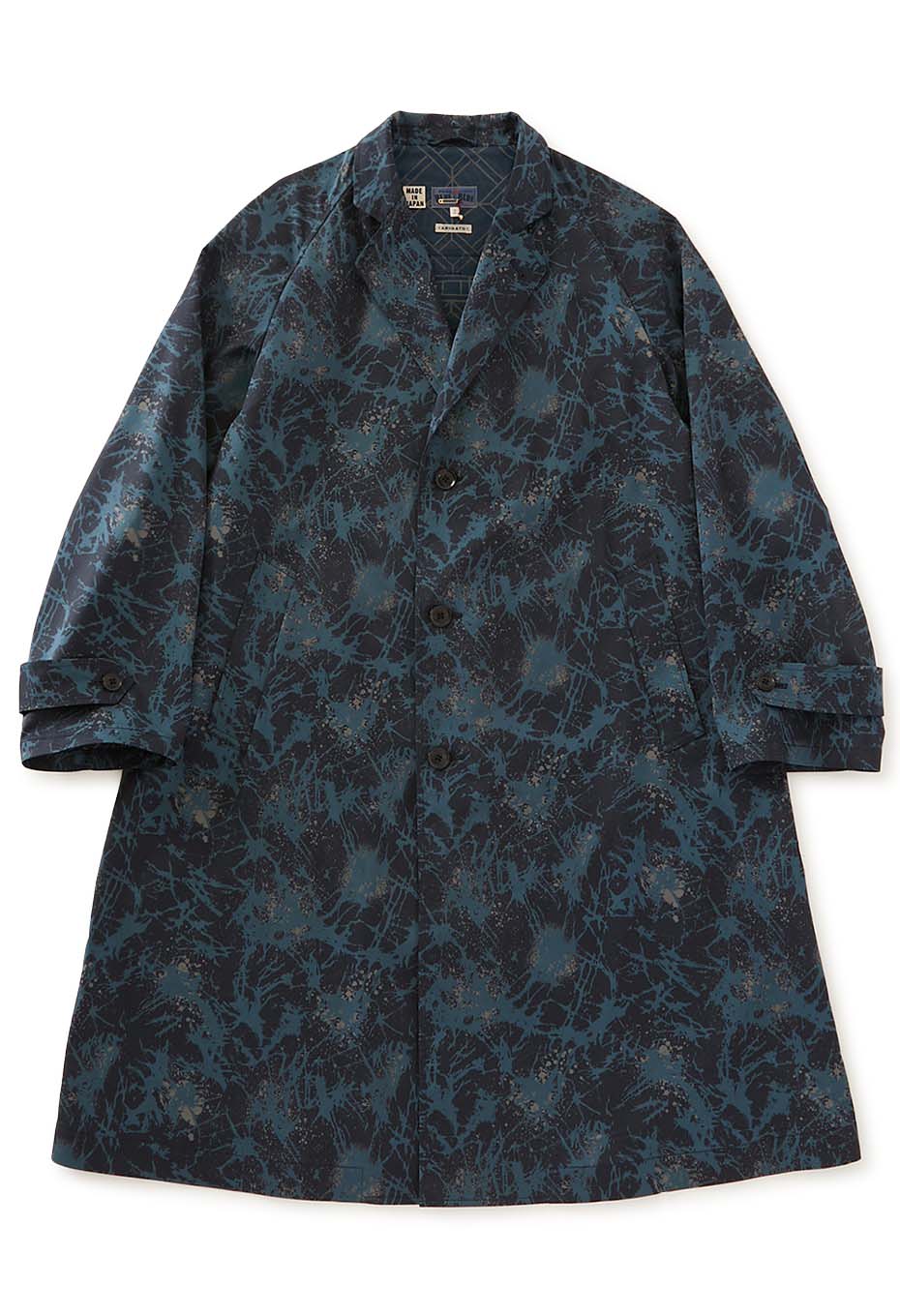 ショウカテンシャガラスプリント チェスターコート | BLUE BLUE JAPAN