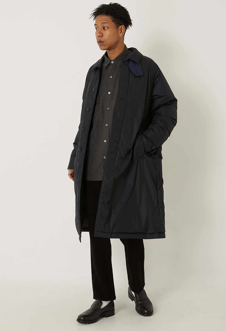 PORTER CLASSIC /シーンナイロン バルカラー ダウンコート | PORTER