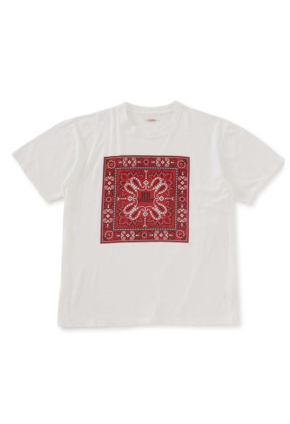 ペイズリーバンダナプリント ショートスリーブ Tシャツ | HOLLYWOOD