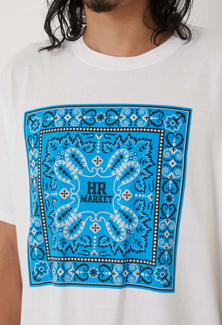 ペイズリーバンダナプリント ショートスリーブ Tシャツ | HOLLYWOOD