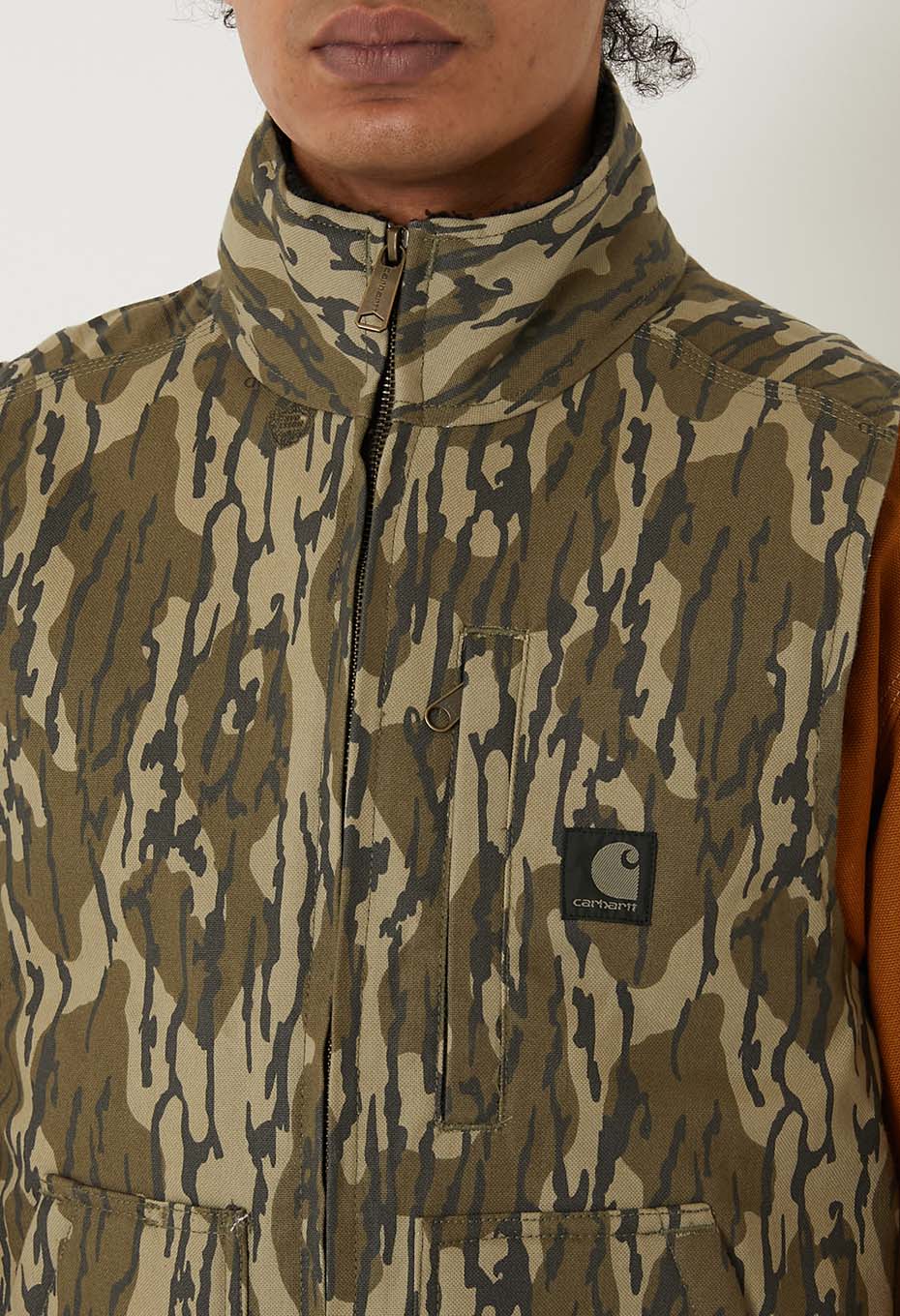 Carhartt /ラグフレックス ルーズフィットシャーパライン Camo モック