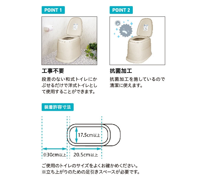 幸和製作所(TacaoF)】テイコブ腰掛け便座(据置式) KB04 |介護用品卸