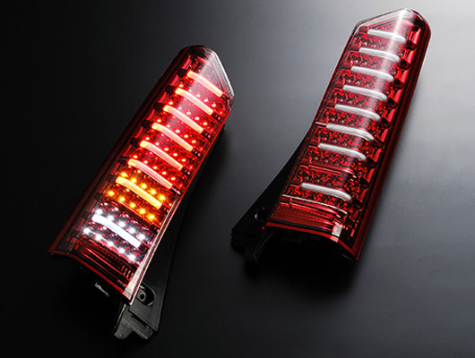N BOX用 外装 チューブフルLEDテール2【レッド/クリア】【GE023-37