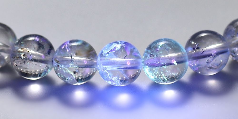 オイルインクォーツブレスレット（約7.5mm玉） - 埼玉県吉川市の天然石