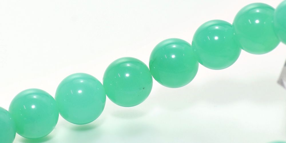 高品質+]クリソプレーズブレスレット（約9.5mm玉） - 埼玉県吉川市の