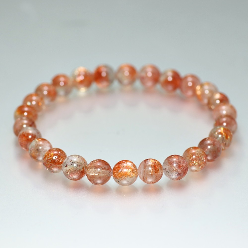 高品質++]アルーシャサンストーンブレスレット（約7mm玉） - 埼玉県