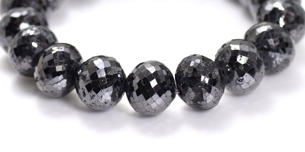 高品質++]ブラックダイヤモンドブレスレット（希少サイズ！約14.5mm