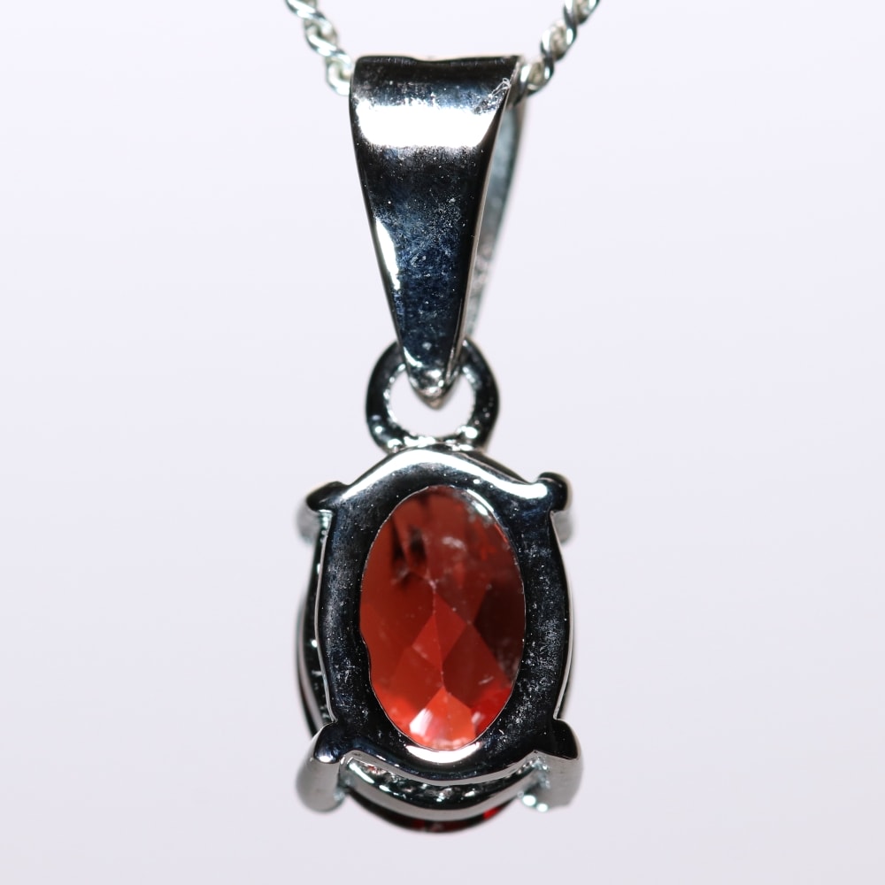 ガーネットペンダントトップ（シルバー925/ジュエリーカット） - 埼玉