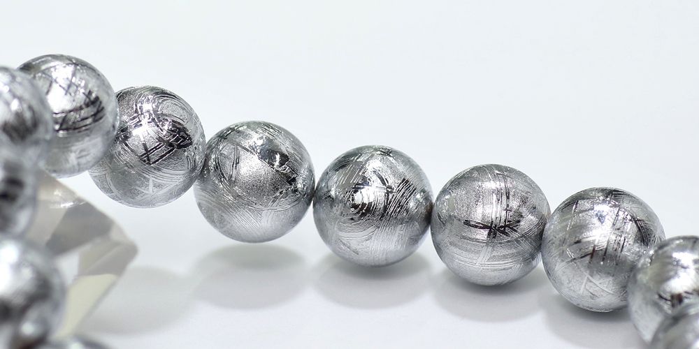 ギベオン隕石ブレスレット（約12mm玉） - 埼玉県吉川市の天然石専門店