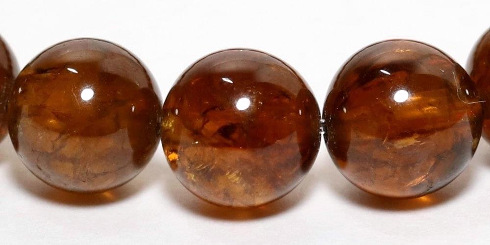 高品質]ヘソナイトガーネットブレスレット/オレンジガーネット（約7.5