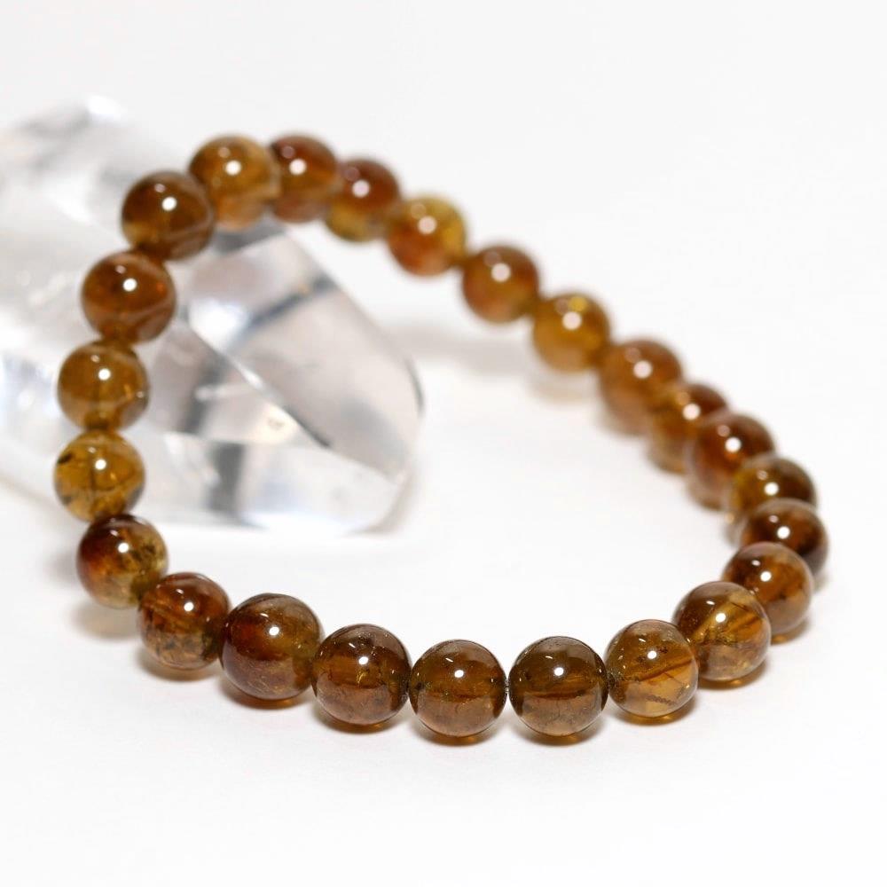 高品質]ヘソナイトガーネットブレスレット/オレンジガーネット（約8mm