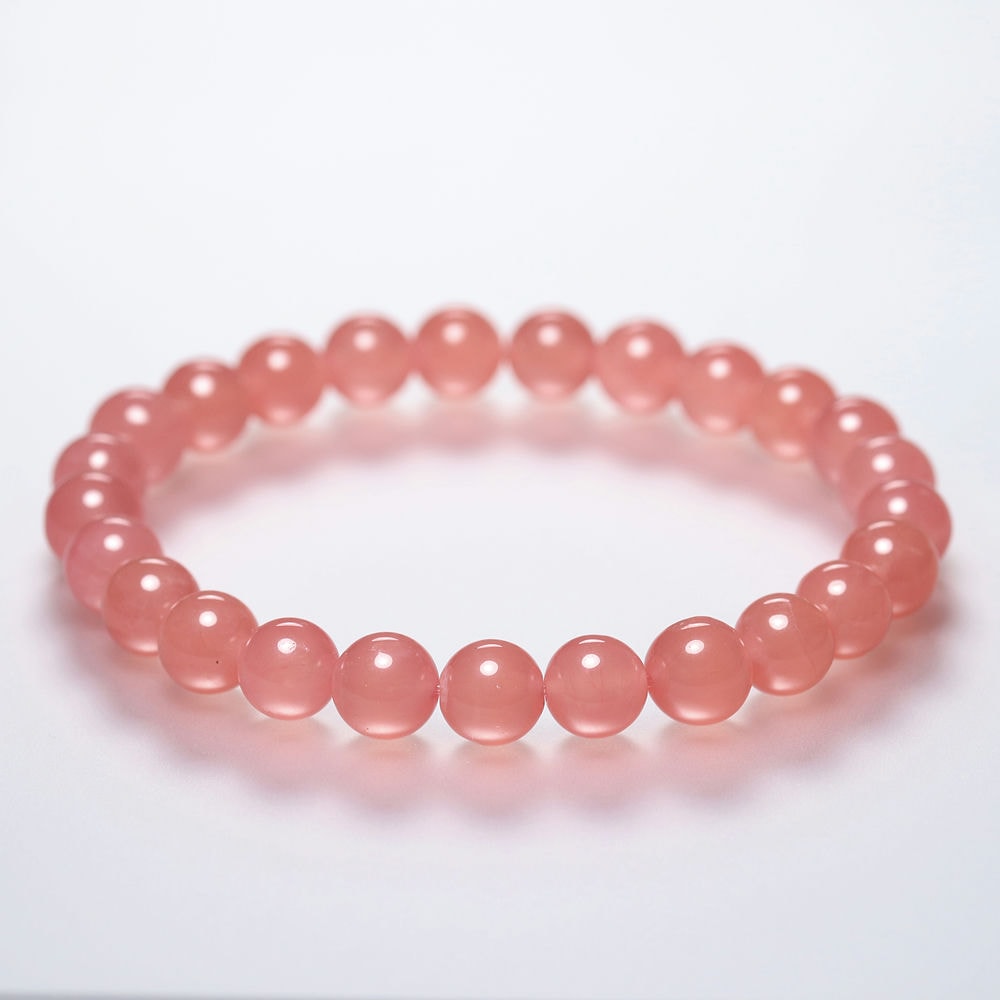 高品質]アルゼンチン産インカローズブレスレット（約7.5mm玉） - 埼玉