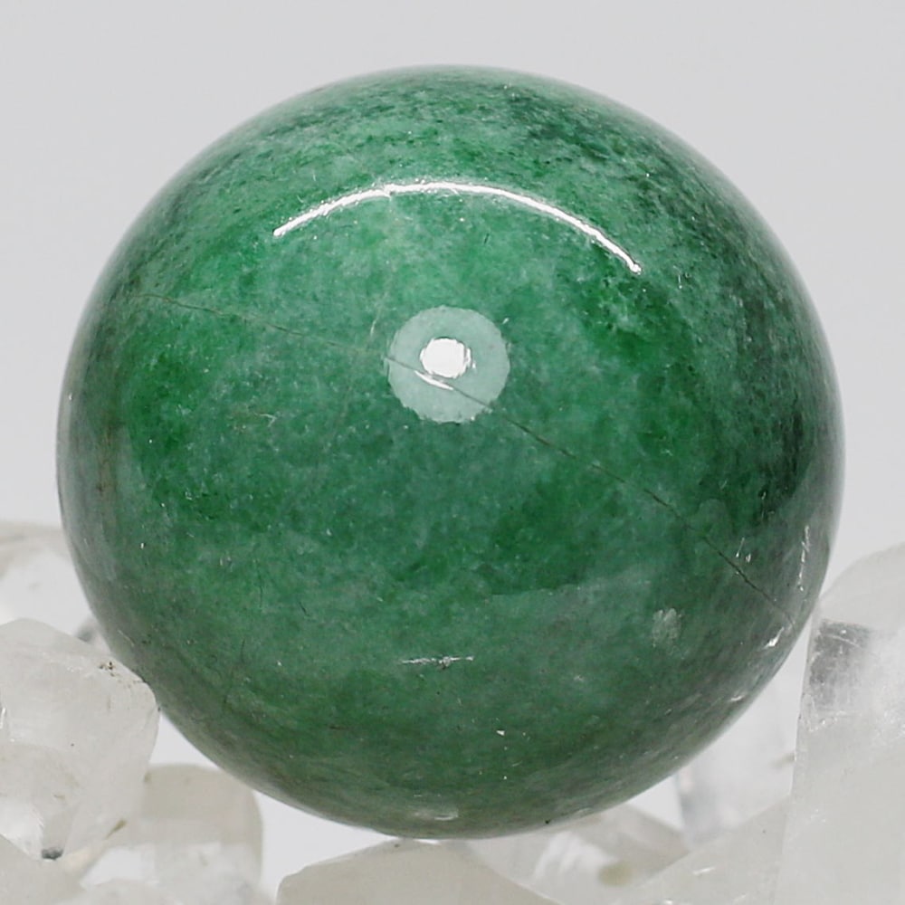 ロシア/シベリア産翡翠丸玉/ヒスイスフィア（球体直径28.5mm） - 埼玉