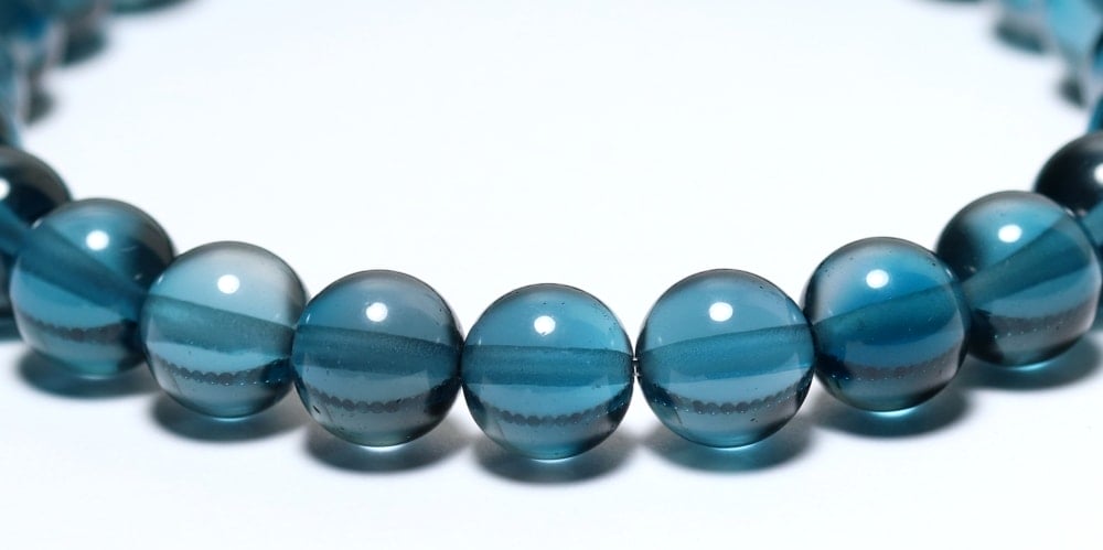 Yu select】【極上】ロンドンブルートパーズ カットブレスレット Yu