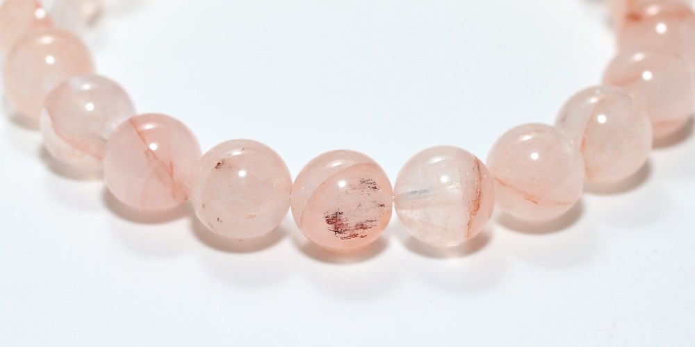 高品質]マニカラン産ヒマラヤ水晶ブレスレット（約9.5mm玉） - 埼玉県
