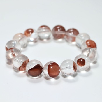 高品質]マニカラン産ヒマラヤ水晶ブレスレット（約14mm玉） - 埼玉県