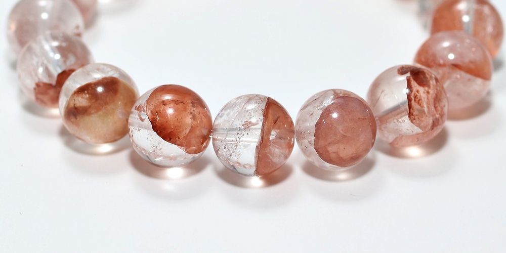 高品質]マニカラン産ヒマラヤ水晶ブレスレット（約12mm玉） - 埼玉県