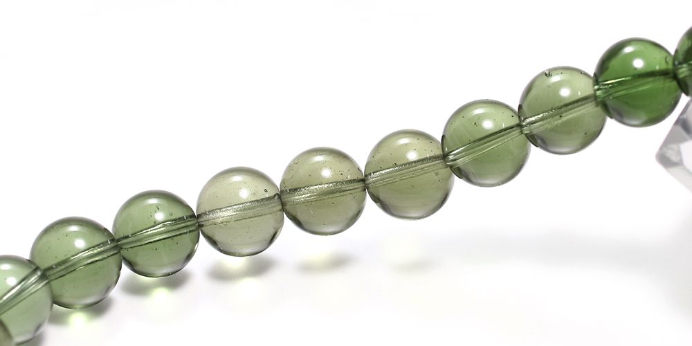 トップクォリティ]天然モルダバイトブレスレット/珍しいライトグリーン