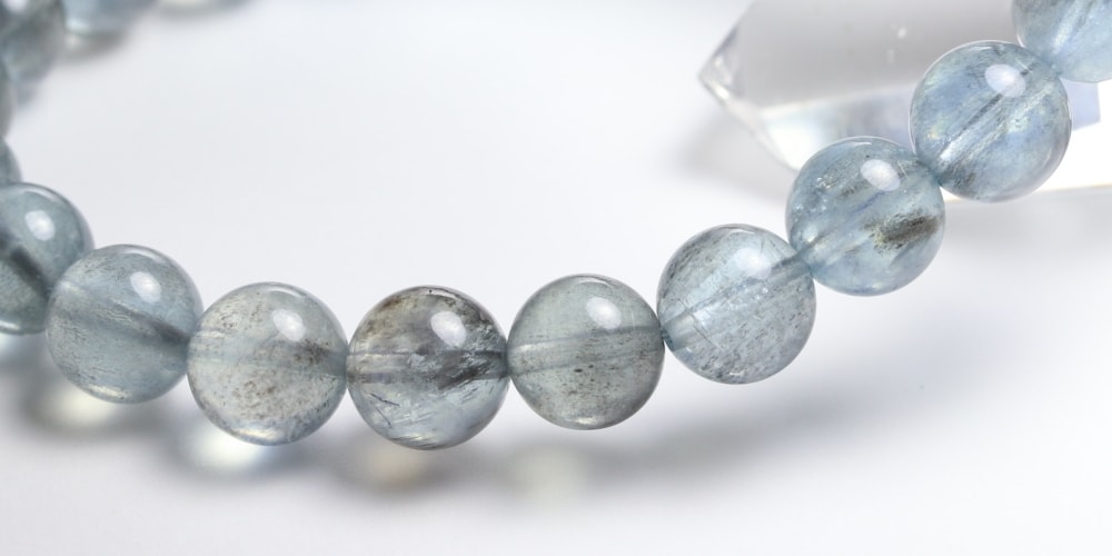 高品質++]モスアクアマリンブレスレット（約8mm玉） - 埼玉県吉川市の