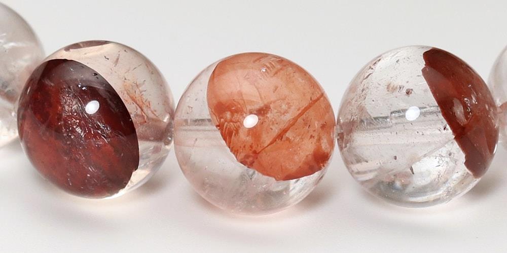 高品質]マニカラン産ヒマラヤ水晶ブレスレット（約12.5mm玉/ライ