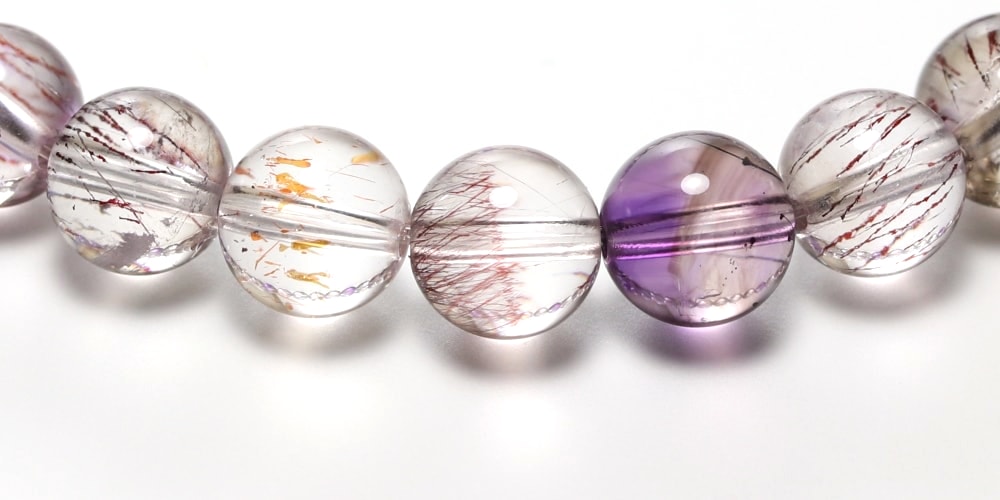 特別価格/高品質]ミックススーパーセブンブレスレット（約7.5mm玉