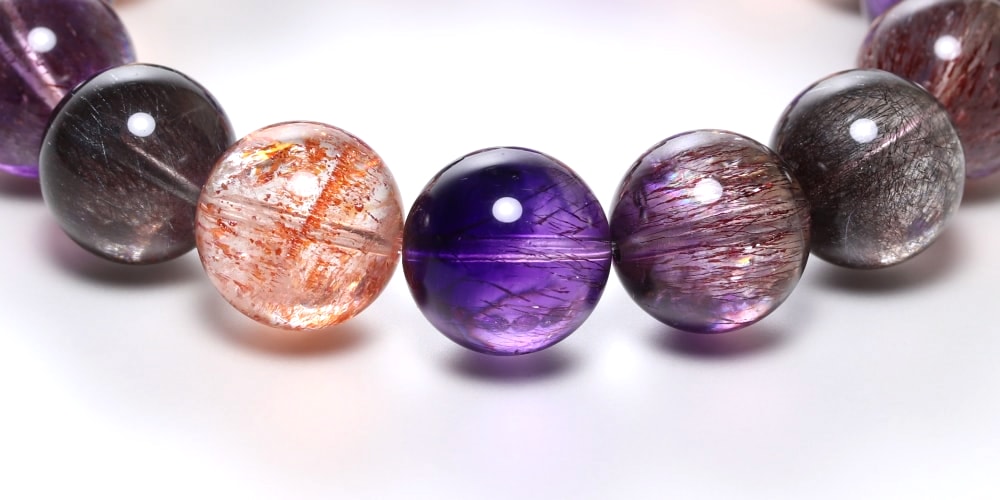 高品質++]ミックススーパーセブンブレスレット（約14mm大玉） - 埼玉県