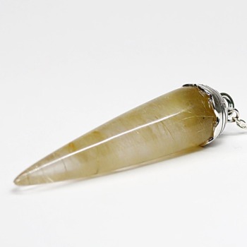 トップクォリティ]ゴールドルチルクォーツブレスレット（約13.5mm玉