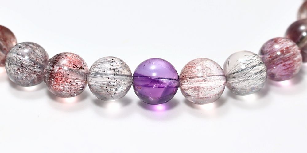 高品質+]ミックススーパーセブンブレスレット（約6.5mm玉） - 埼玉県