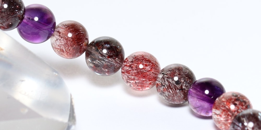 トップクォリティ]ミックススーパーセブンブレスレット（約8mm玉