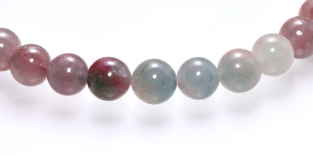 3A]マルチカラートルマリンブレスレット（約6.5mm玉） - 埼玉県吉川市