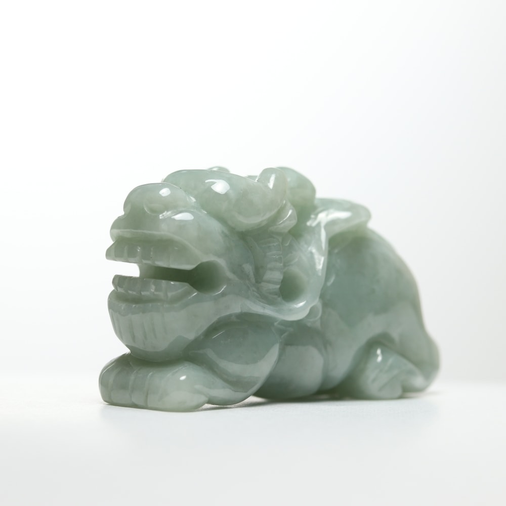ミャンマー産]天然ヒスイ彫刻/翡翠（貔貅/ヒキュウ） - 埼玉県吉川市の
