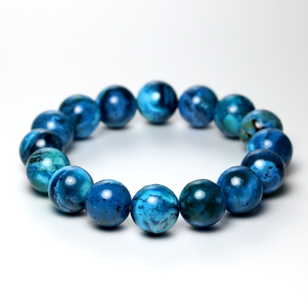 高品質]アメリカ産シャッタカイトブレスレット（約13mm玉） - 埼玉県