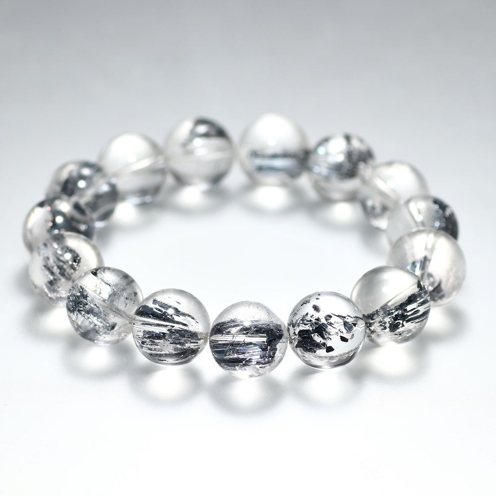 希少大玉！高品質+]スティブナイトインクォーツブレスレット（約15.5mm