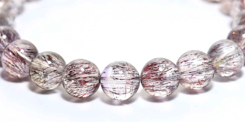 トップクォリティ]スーパーセブンブレスレット（約9mm玉・レピドクロ