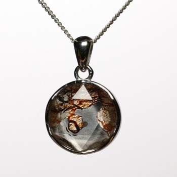 パラサイト隕石（石鉄隕石）ペンダント（ネックレストップ） - 埼玉県