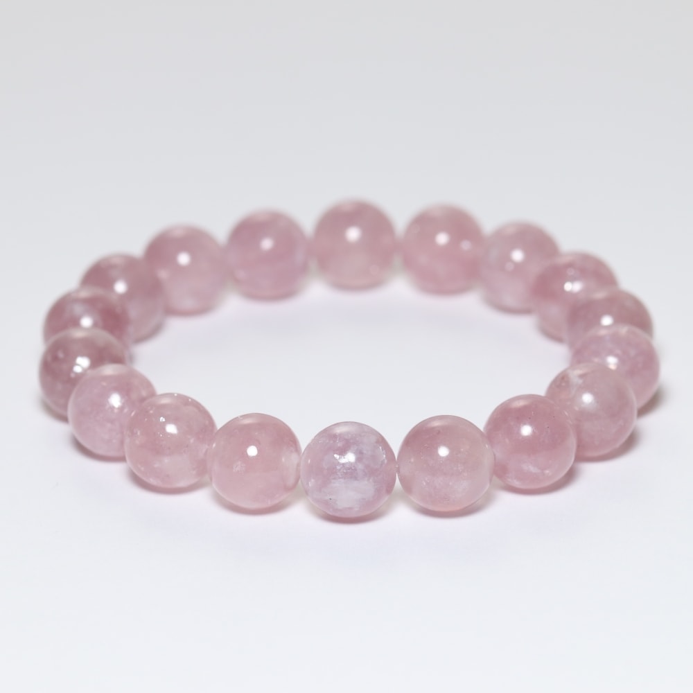 高品質]ピンクマイカブレスレット（約12mm玉） - 埼玉県吉川市の天然石