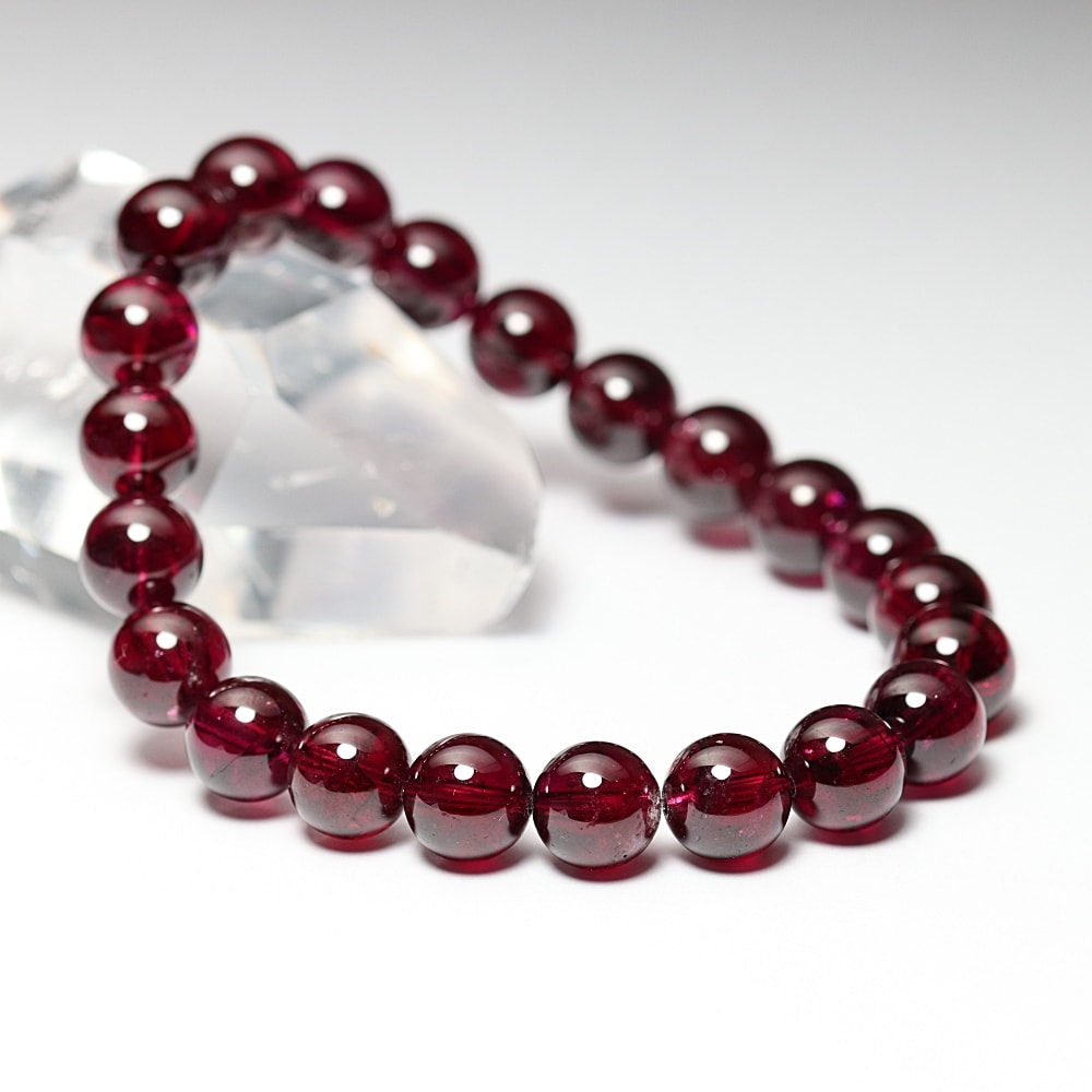 高品質++]ロードライトガーネットブレスレット（約8.5mm玉） - 埼玉県