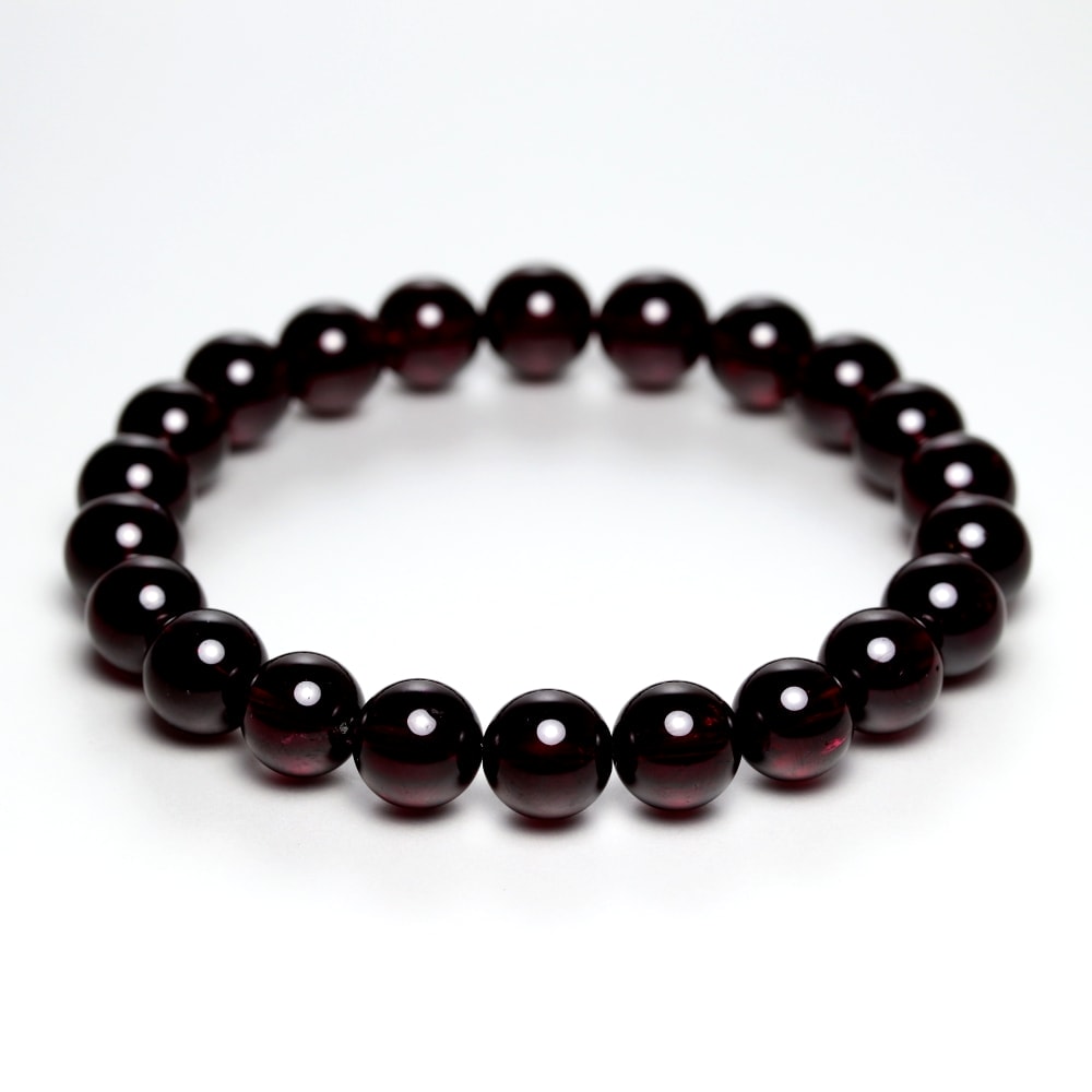 高品質]ロードライトガーネットブレスレット（約8mm玉） - 埼玉県吉川