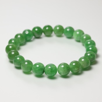 3A]タンザニア産グリーンカイヤナイトブレスレット（約8mm玉・グリーン