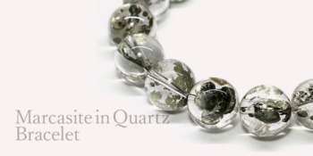 マーカサイトインクォーツブレスレット - 埼玉県吉川市の天然石専門店