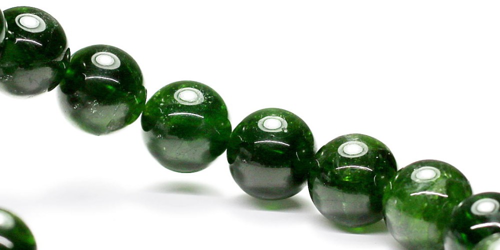 高品質]クロムダイオプサイトブレスレット（約11mm玉） - 埼玉県吉川市