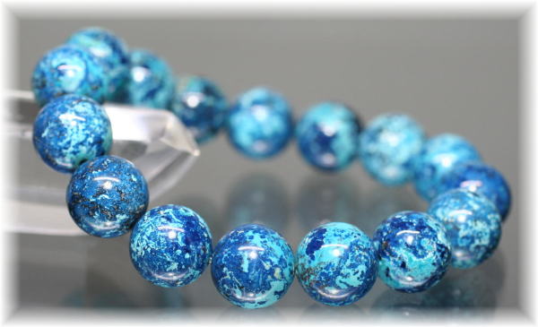 最高品質]ブルークリソコラブレスレット（約14mm大玉） - 埼玉県吉川市