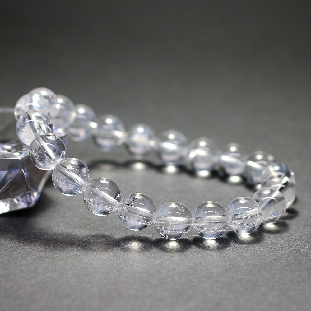 高品質]マダガスカル産エンジェルラダークォーツブレスレット（約9mm玉