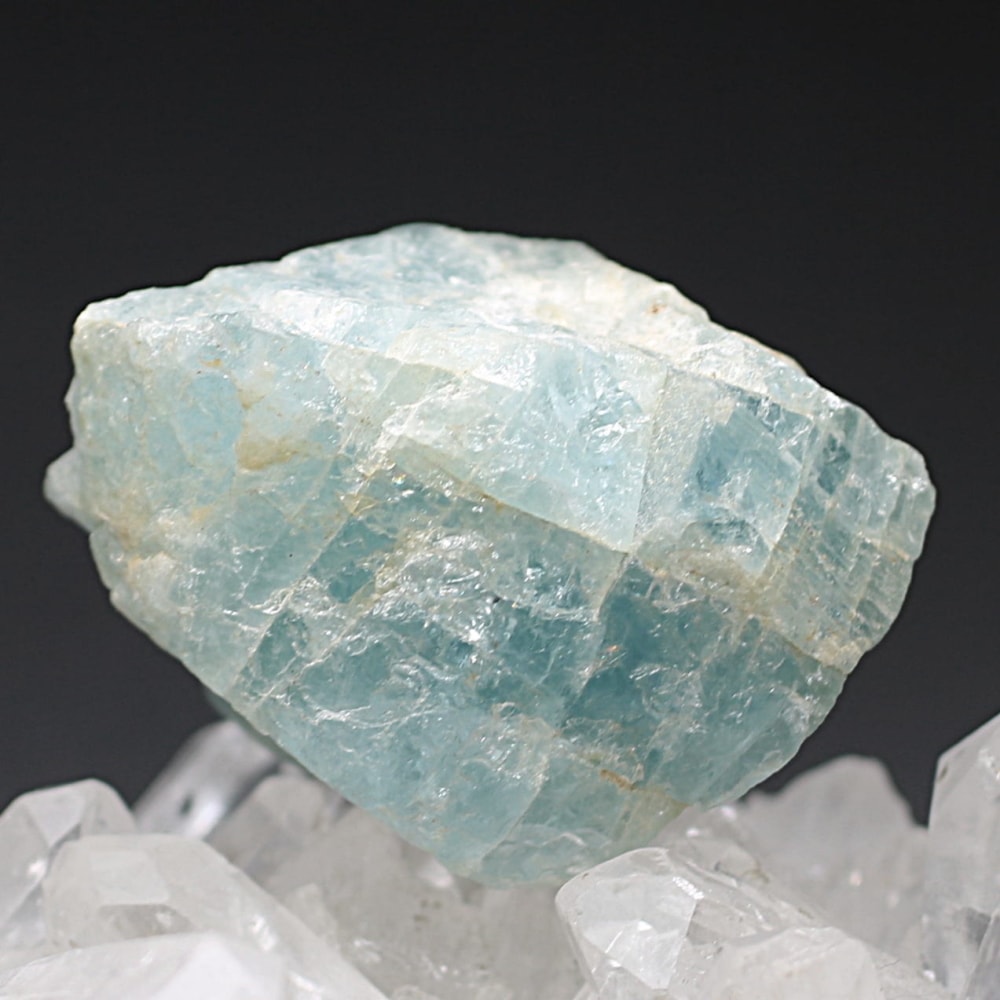 ブラジル産]天然アクアマリン結晶/未加工原石（非加熱無着色・59.6g