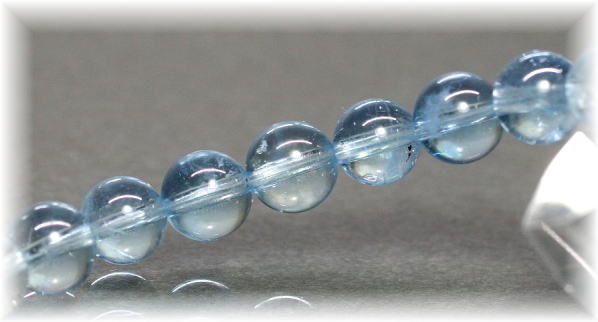 最高品質]アクアマリンブレスレット（約8mm玉） - 埼玉県吉川市の