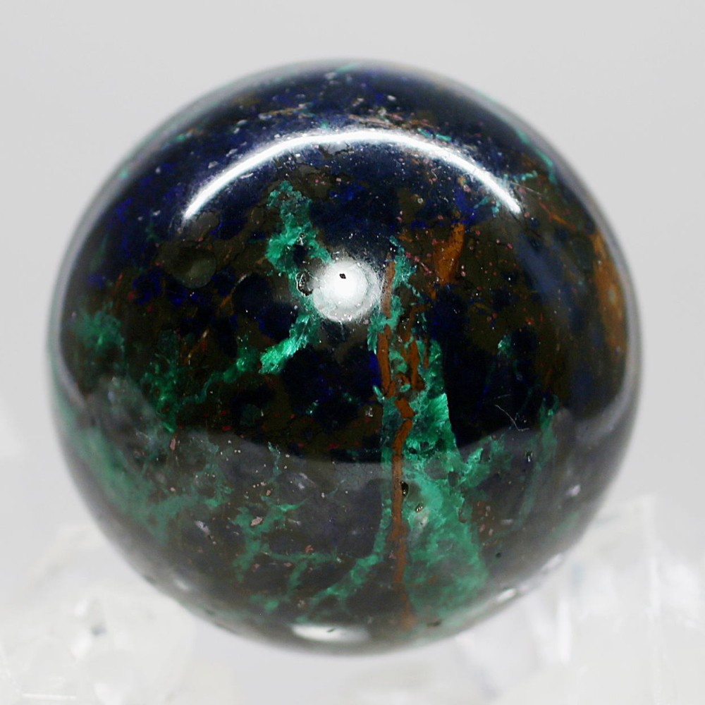 希少・高品質] ペルー産アズロマラカイト丸玉/スフィア（球体直径36.8