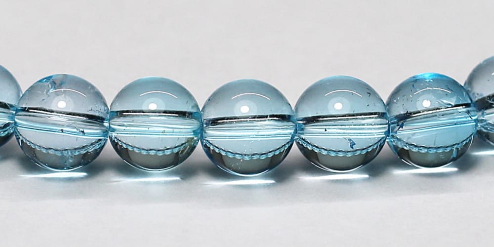 高品質++]ブルートパーズブレスレット（約7.5mm玉） - 埼玉県吉川市の